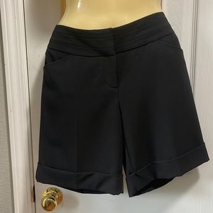 White House Black Market High Waist Black Shorts